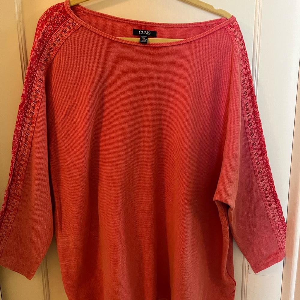 Coral top by Chaps